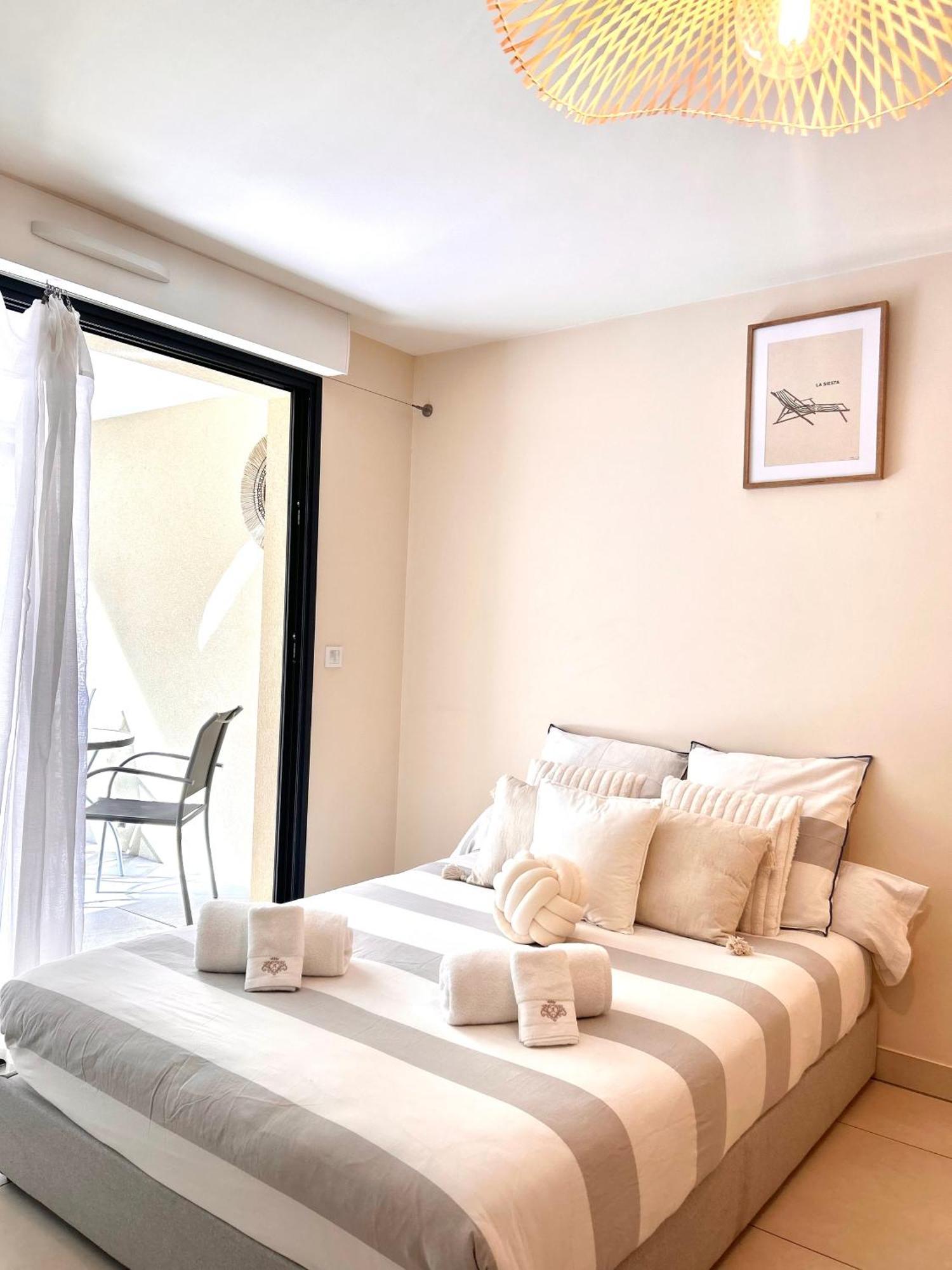Studio Neuf - Portes De Monaco - Confort - Wifi - Clim Экстерьер фото